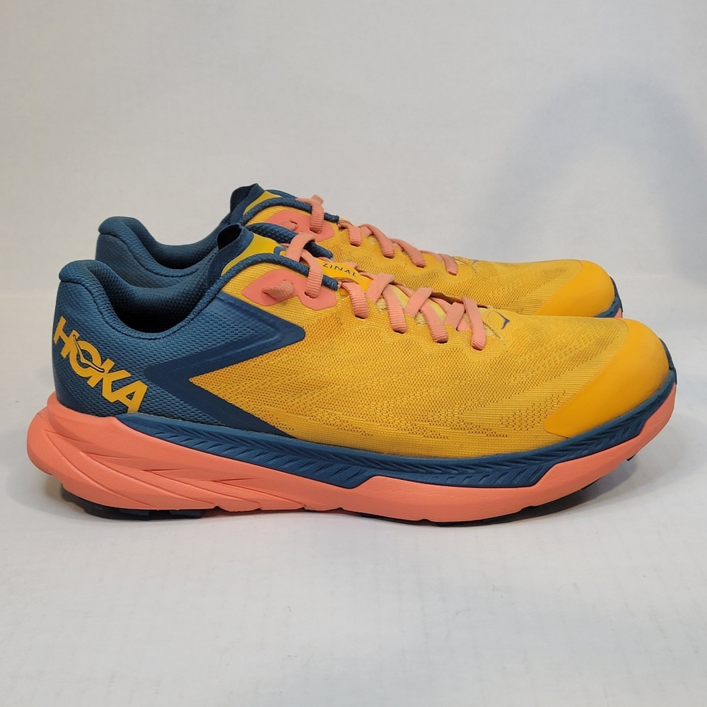 Hoka One One Womens Zinal 1119400 RYCM Orange Running Shoes Womens Size 9.5 B